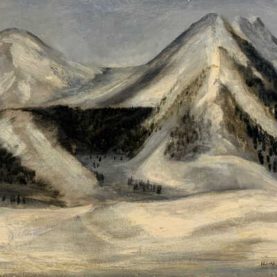 Untitled (two mountains)