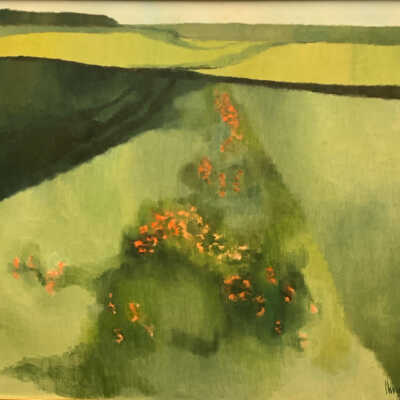 Field Pattern with Poppies (Landscape with Poppies)