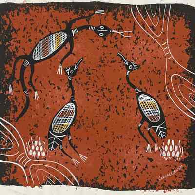 Bush Turkeys Defending Their Eggs from Invading Perentie Lizard