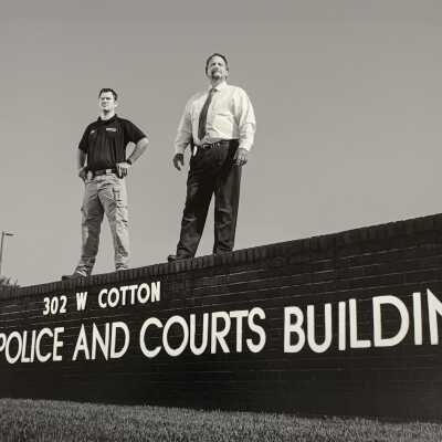 Det. Taylor Bogue and Det. Terry Davis (150)