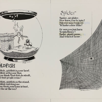 Untitled (Goldfish & Spider 52 & 53)