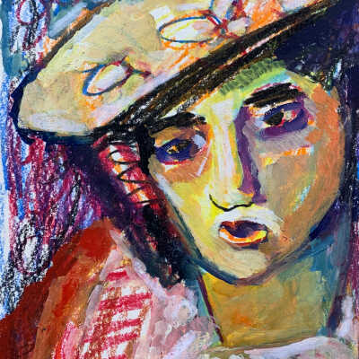 Untitled (Butterfly Hat)