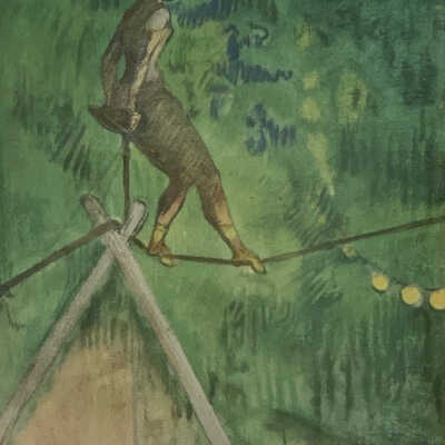 Acrobat on Tightrope