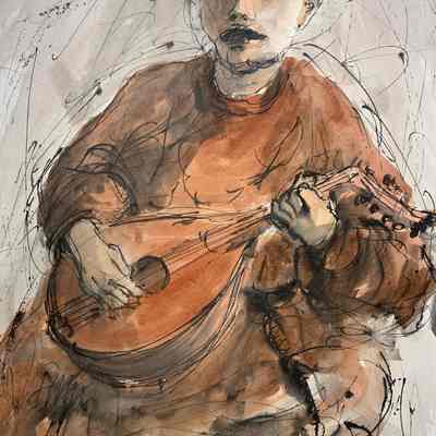 Untitled (man with instrument)
