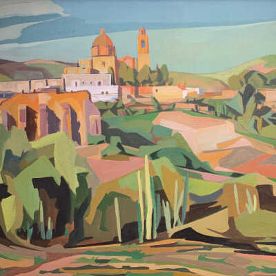A View of the Church at Valenciana