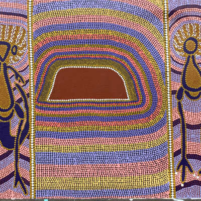 Kangaroo Man and Emu Man at Ayer’s Rock