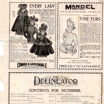 Ads from the Delineator, 1899