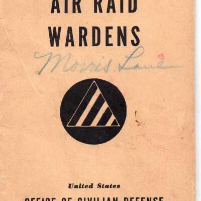 A Handbook For Air Raid Wardens