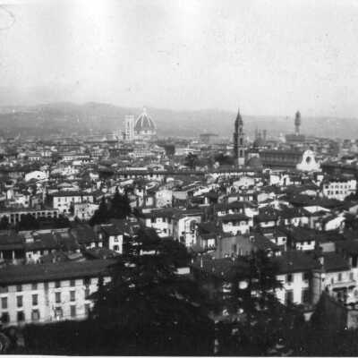 WWII Image Of Florence Looking On Il Duomo