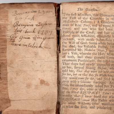 1715 Sermon Book by Benjamin Coleman, with Foreward by Cotton Mather