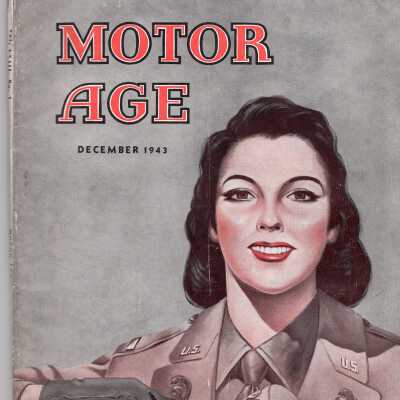 December 1943 Motor Age With WAC Officer Cover