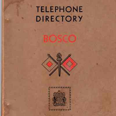 Booklet, Telephone Directory, Boscoe