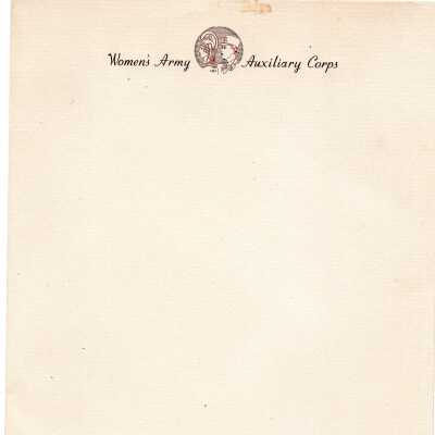 WAAC Stationary, early WWII