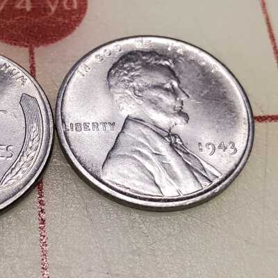 2 steel coins from WWII, American.