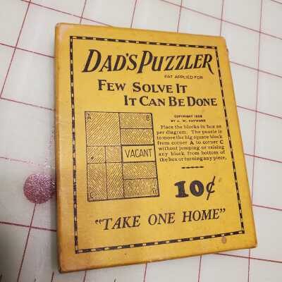 Dad's Puzzler 1930's Toy