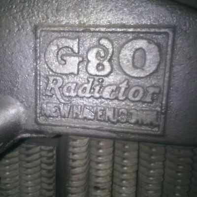 1919 Ford Model TT Radiator manufacturer stamp: G&O Radiator manufacturer stamp on the rear of the upper radiator frame