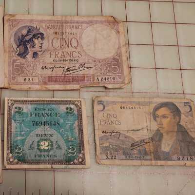 Collection of Money From WWII
