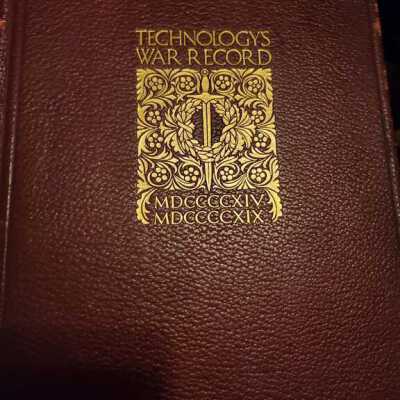 MIT War Record Book from 1920