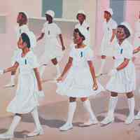 Confirmation (Procession of females in white uniforms)