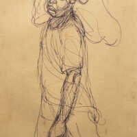 Untitled (Study of Man Carrying a Load)