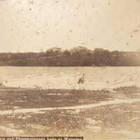 Terrace and Phosphorescent lake at Waterloo (print 344)