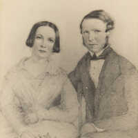 Portrait of Mr eddison Charled Moseley and Mary Doyle Moseley (husband and wife)