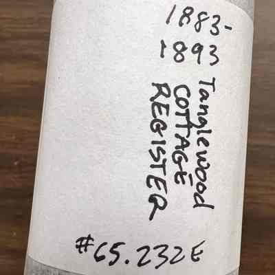 Tanglewood Cottage Register 1883-1893