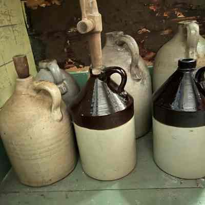 Various stoneware jugs
