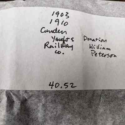 Camden Yacht & Railway Co Ledger 1903-1910