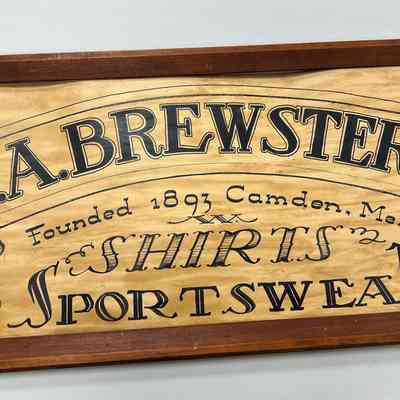 J.A. Brewster Co sign