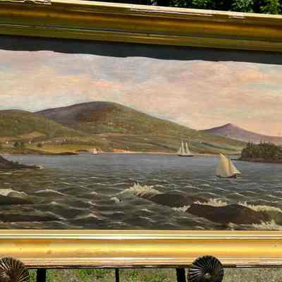 Looking into Camden Harbor by E.H. Bramhall