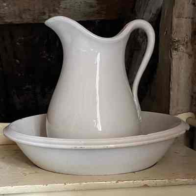 Ceramic Pitcher and Bowl