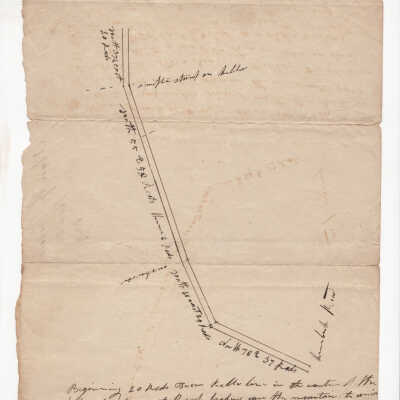 Survey of a road from Mount Pleasant in Rockport over the mountain to Union, 1829