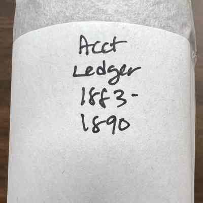 Account Ledger 1883-1890