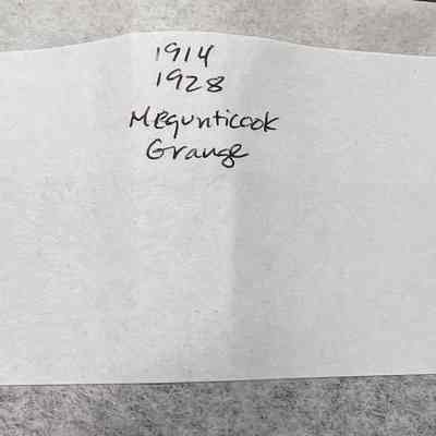 Megunticook Grange 1914-1928