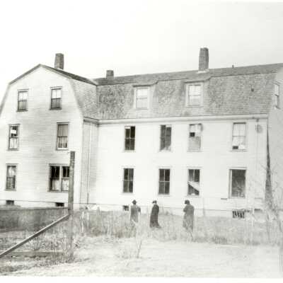 Bombed boarding house during Camden Woolen Mill strike