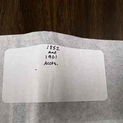 Account Ledger 1852 and 1901