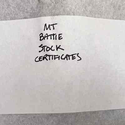 Mt Battie Stock Certificates 1900