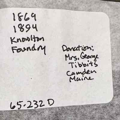 Knowlton Factory Ledgers 1869-1894