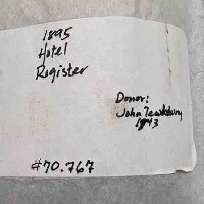 Hotel Register 1895