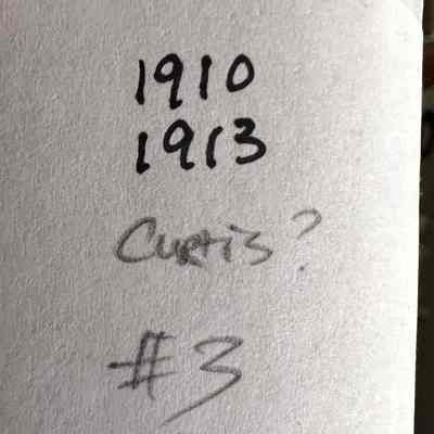 Ledger #3 Curtis? 1910-1913