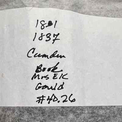 Camden Book 1831-1837