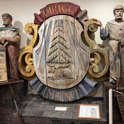 Maine State Seal Carving