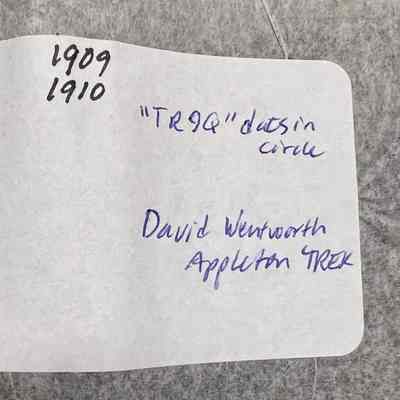 Ledger 1909-1910