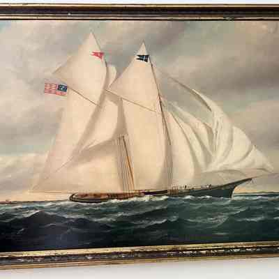 Sailing painting, Stubbs