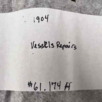 Camden Ship Building Co Vessels Repairs 1904