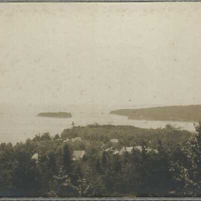 Camden from Mt. Battie (written in pencil on back)