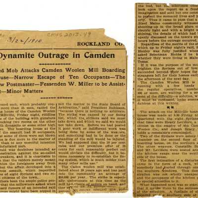 "Dynamite Outrage in Camden"