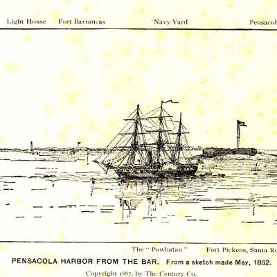 Pensacola harbor from the Bar