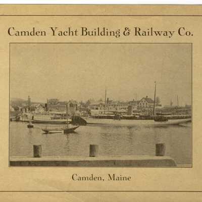 Promotional rate card for Camden Yacht Building and Railway Co.